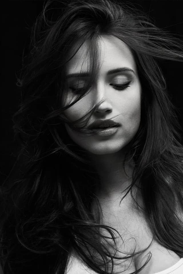 Elizabeth Kopecka — Close-up portrait with eyes closed